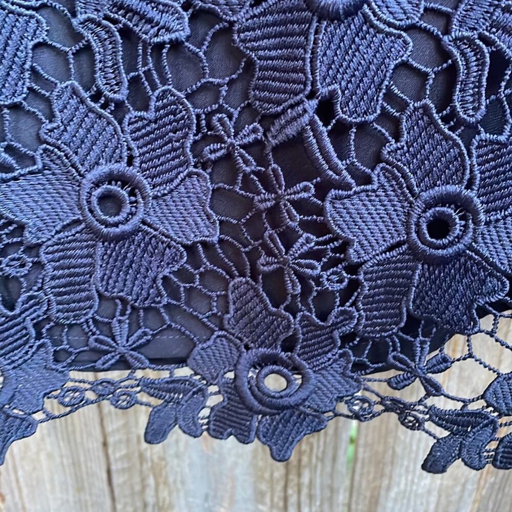 Gerry Weber Lace Sheath Dress Size 6 Blue Sleeveless - Picture 6 of 9